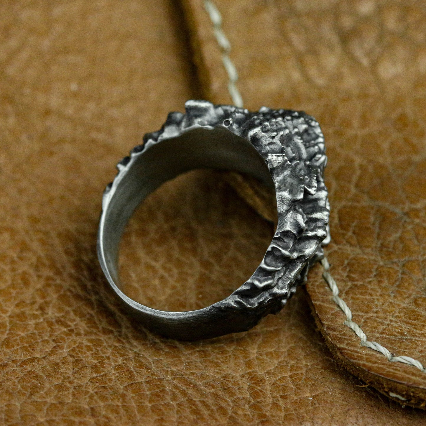 High Quality Rings for Men - Human Spine 925 Sterling Silver Ring Spine Ring Spine Jewelry Abstract Design Gift for Him - Handmade.