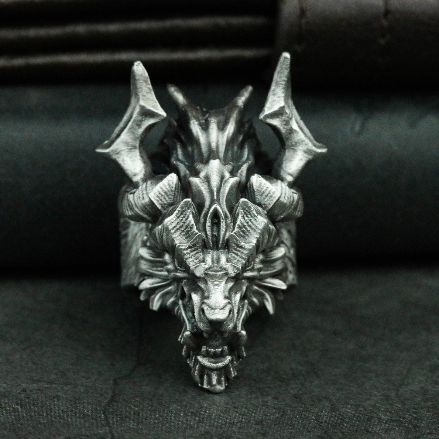 Dragons Nine Sons-HOU-925 Silver Ring-Handmade Ring-Myths and Legends