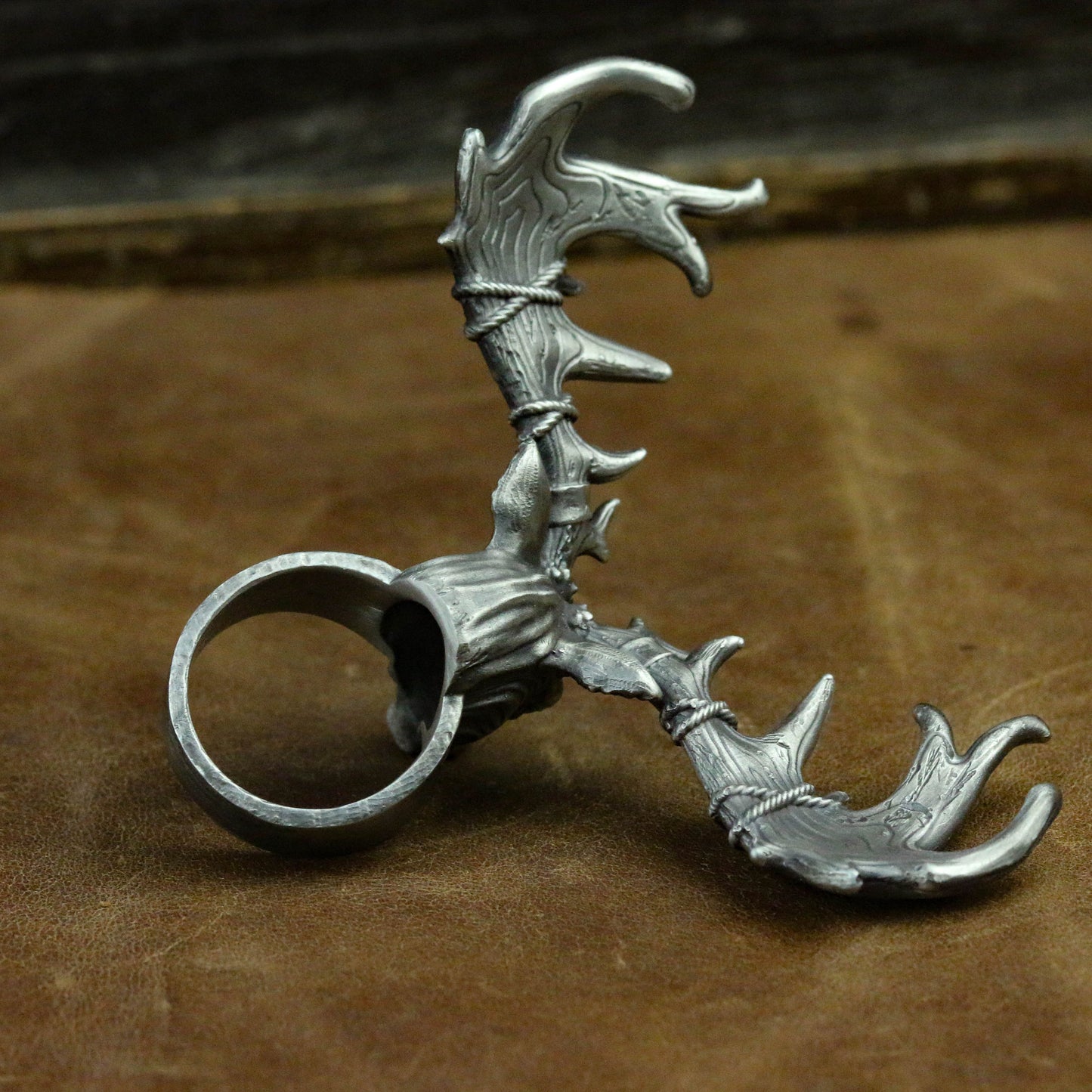 reindeer ring Elk 925 silver ring, Santa's Elk ring