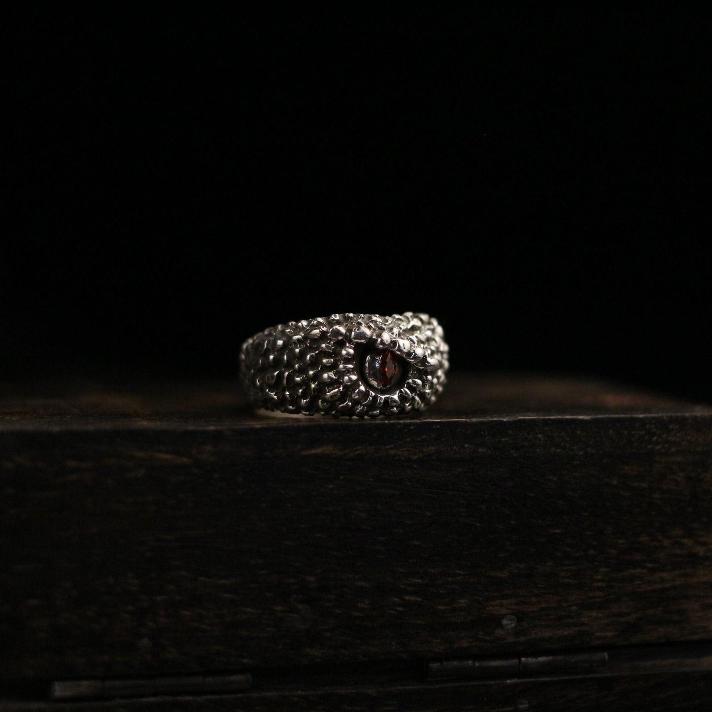 Viper's Eye 925 SilverRing,Ssnake Ruby Ring, Pet Snake Ring, Brass Sterling Silver Personalized Gift-Craftsman - SATANHORN