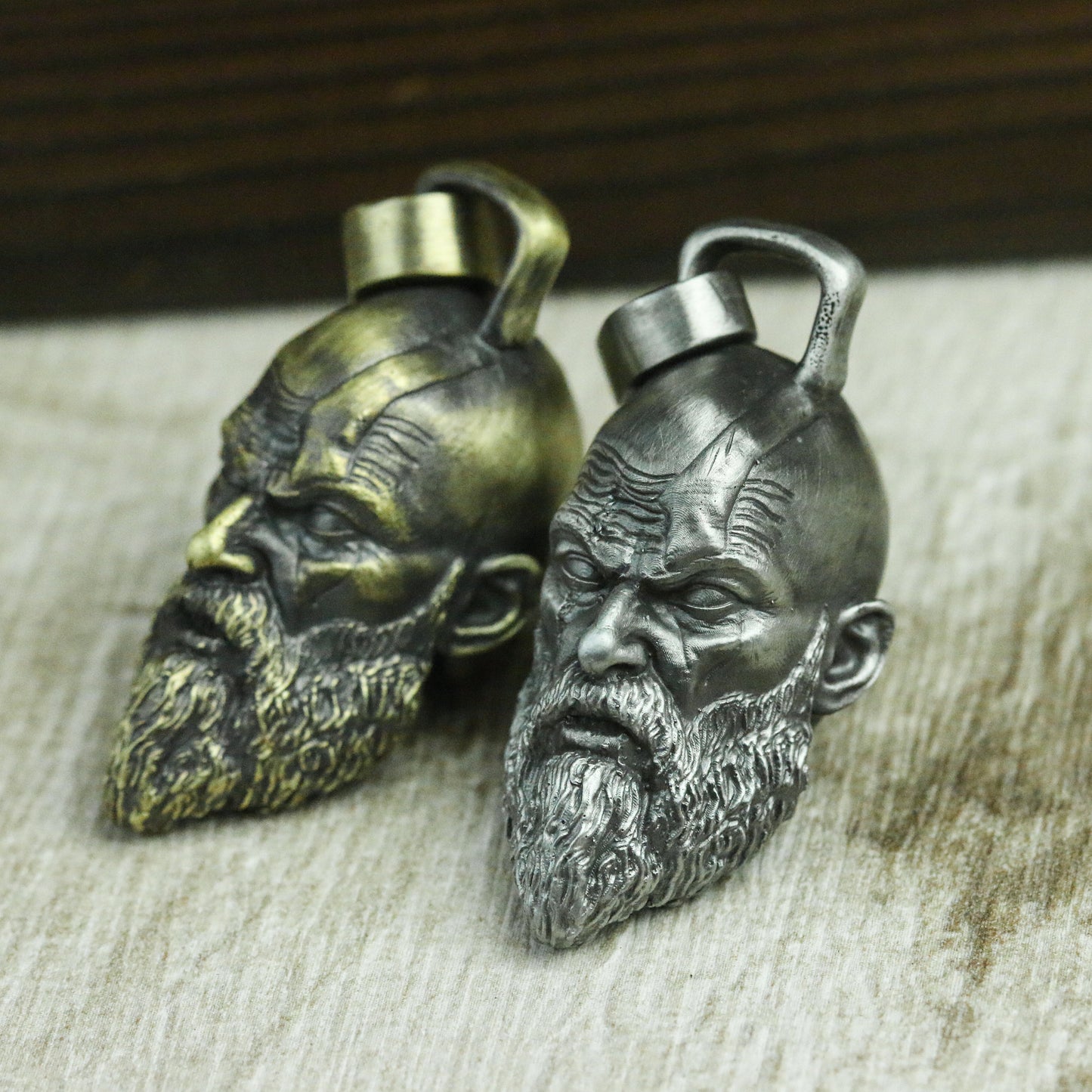 Kratos 925 Silver Pendant Necklace-the protagonist of the game God of War -the soul of Spartan totem