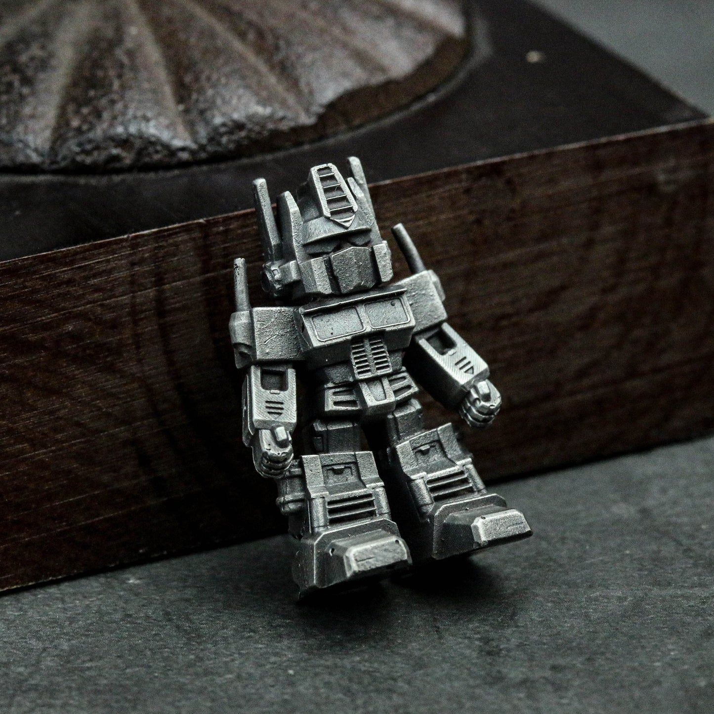 Mech Transform Robot Pendant - Artisan 925 Silver Mens Statement Necklace