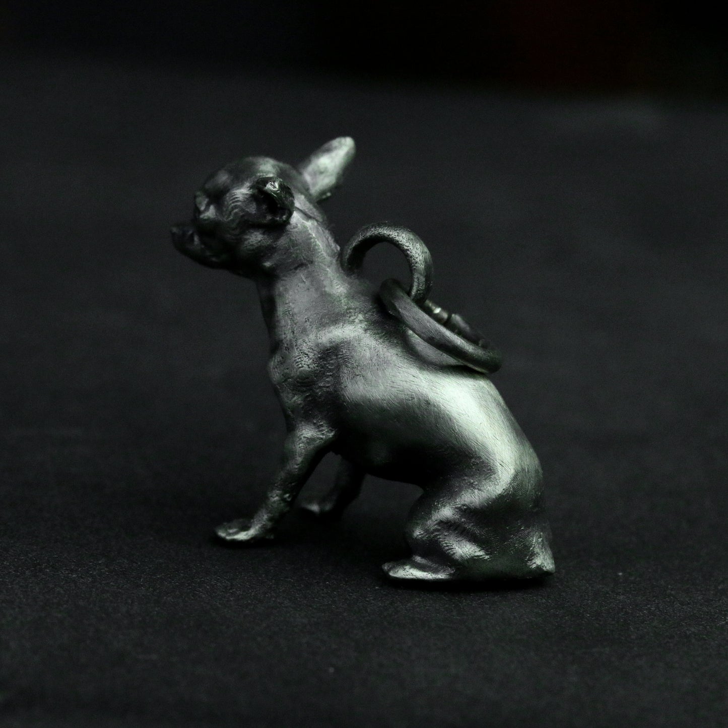 925 Silver Miniature Doberman Pinscher Pendant Brass artisan making jewelry