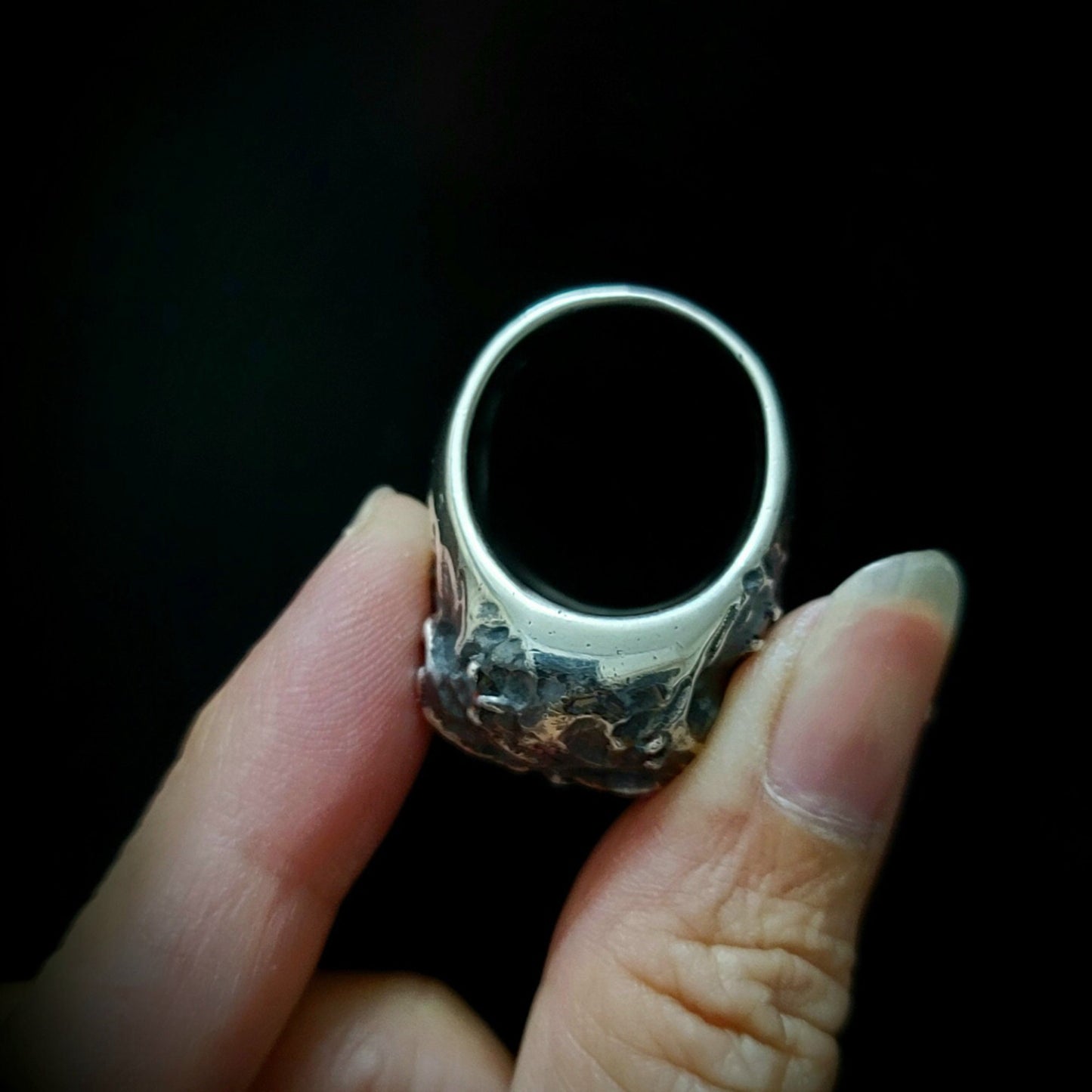 925 silver skull ring,Vampire ring, demon ring, ugly ring, men's ring, motorcycle rider ring, skull ring, motorcycle jewelry