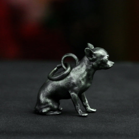 925 Silver Miniature Doberman Pinscher Pendant Brass artisan making jewelry