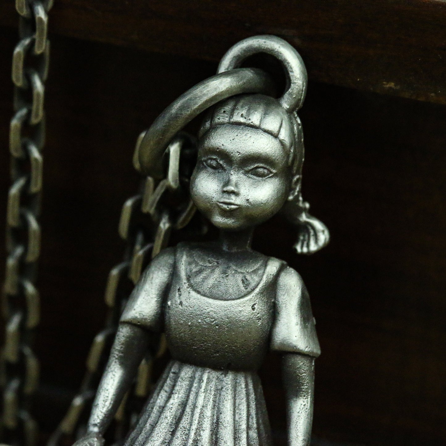 Guardian Doll Pendant - Handmade 925 Silver Art Doll Locket for Collectors