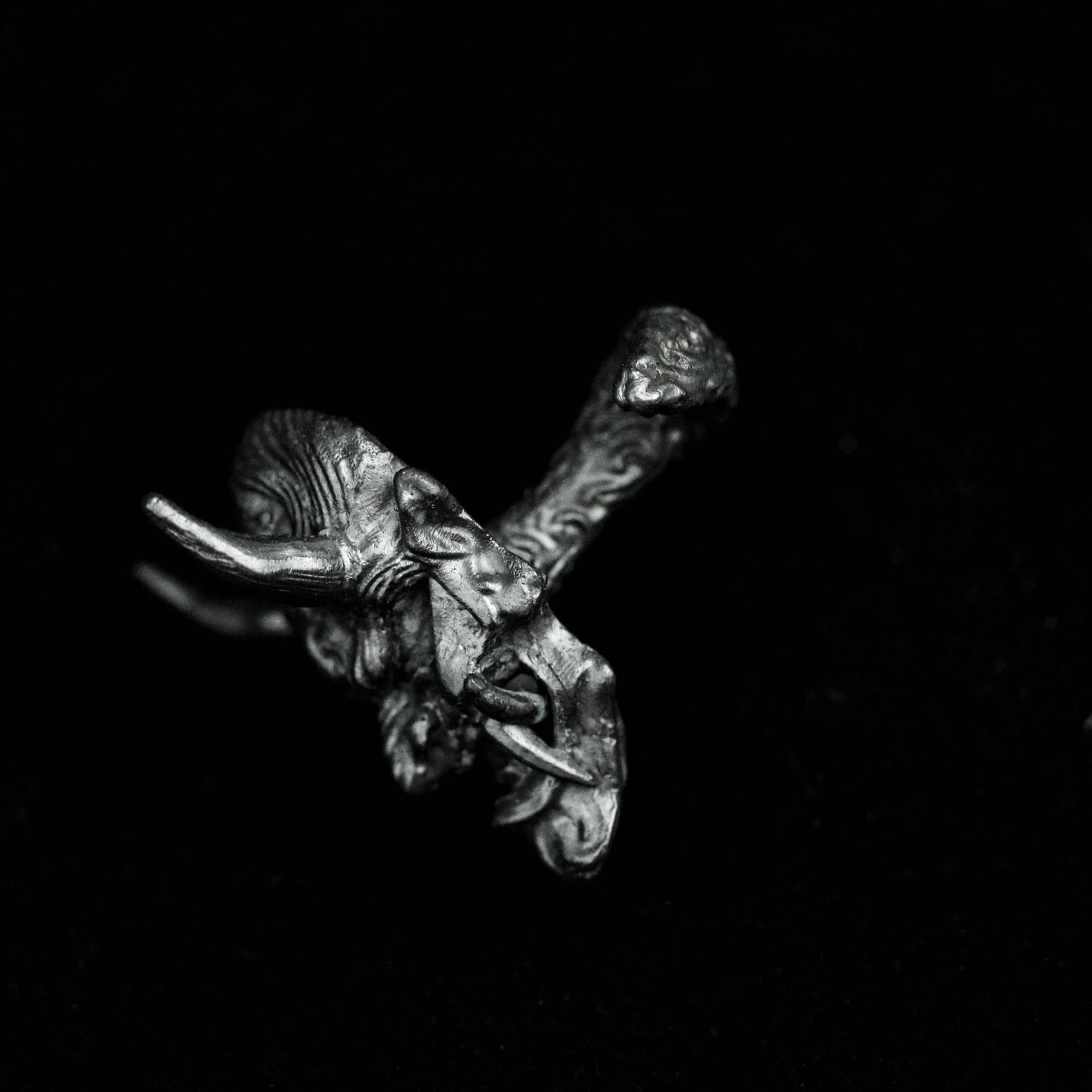 Prajna cufflinks ghost face old ghost pure handmade custom jewelry men's creative resurrection version original solid