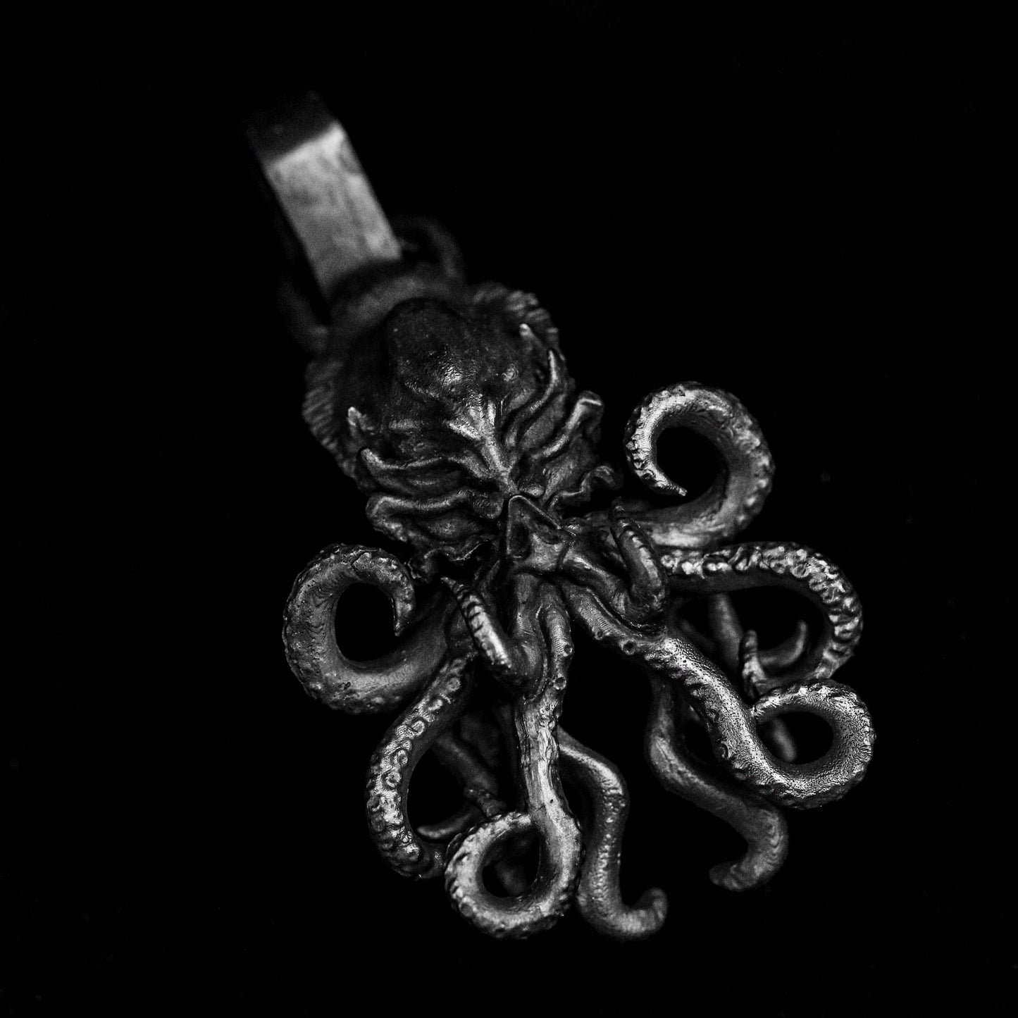 Cthulhu Pendant, Octopus Silver Necklace, Octopus Brass Necklace, Animal Silver Pendant, Transit Silver, Unique Pendant