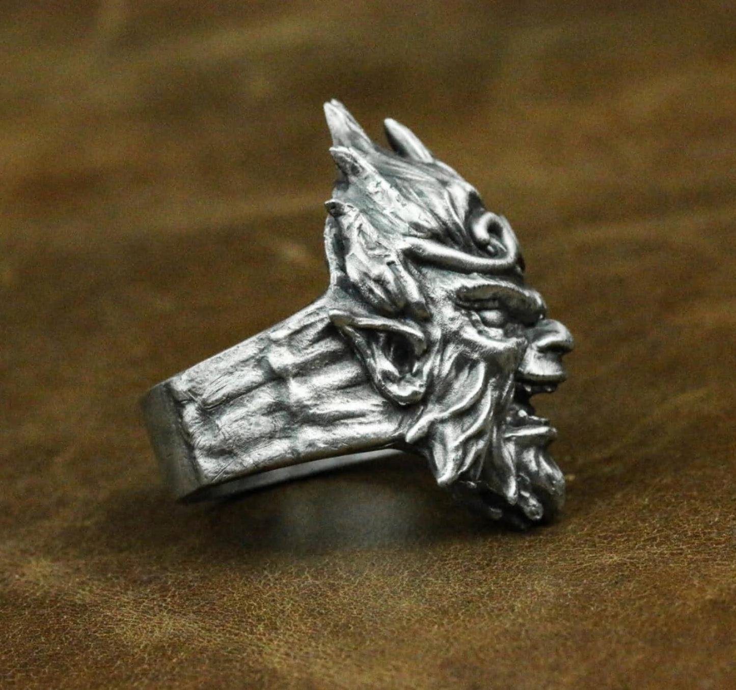 Monkey King 925 Silver Ring, Wukong Ring, Monkey Ring, Men's Ring, Men's Accessories, Animal Rings - SATANHORN