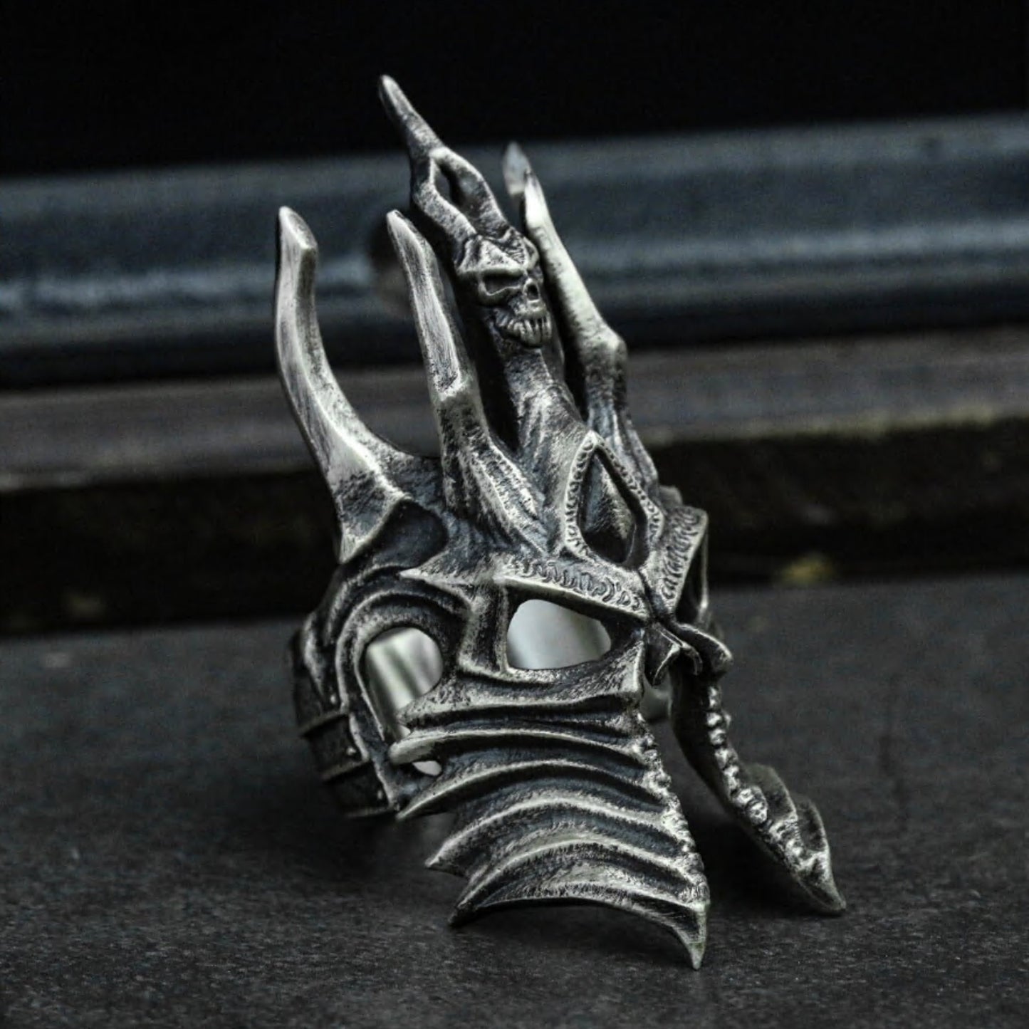 Spartan Mask 925 Silver Ring, Greek Warrior, Men Warrior Ring, Gift Ring Handmade