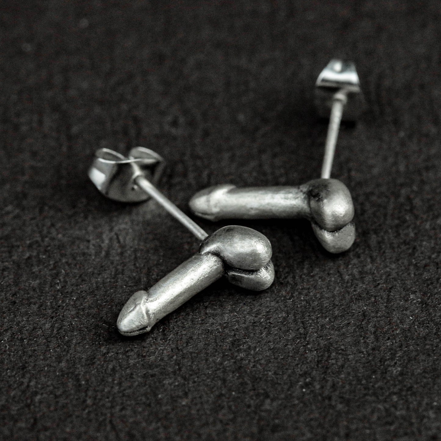 Genital Stud Earrings, Genital Jewelry, Genitals for Men, Gifts for Him