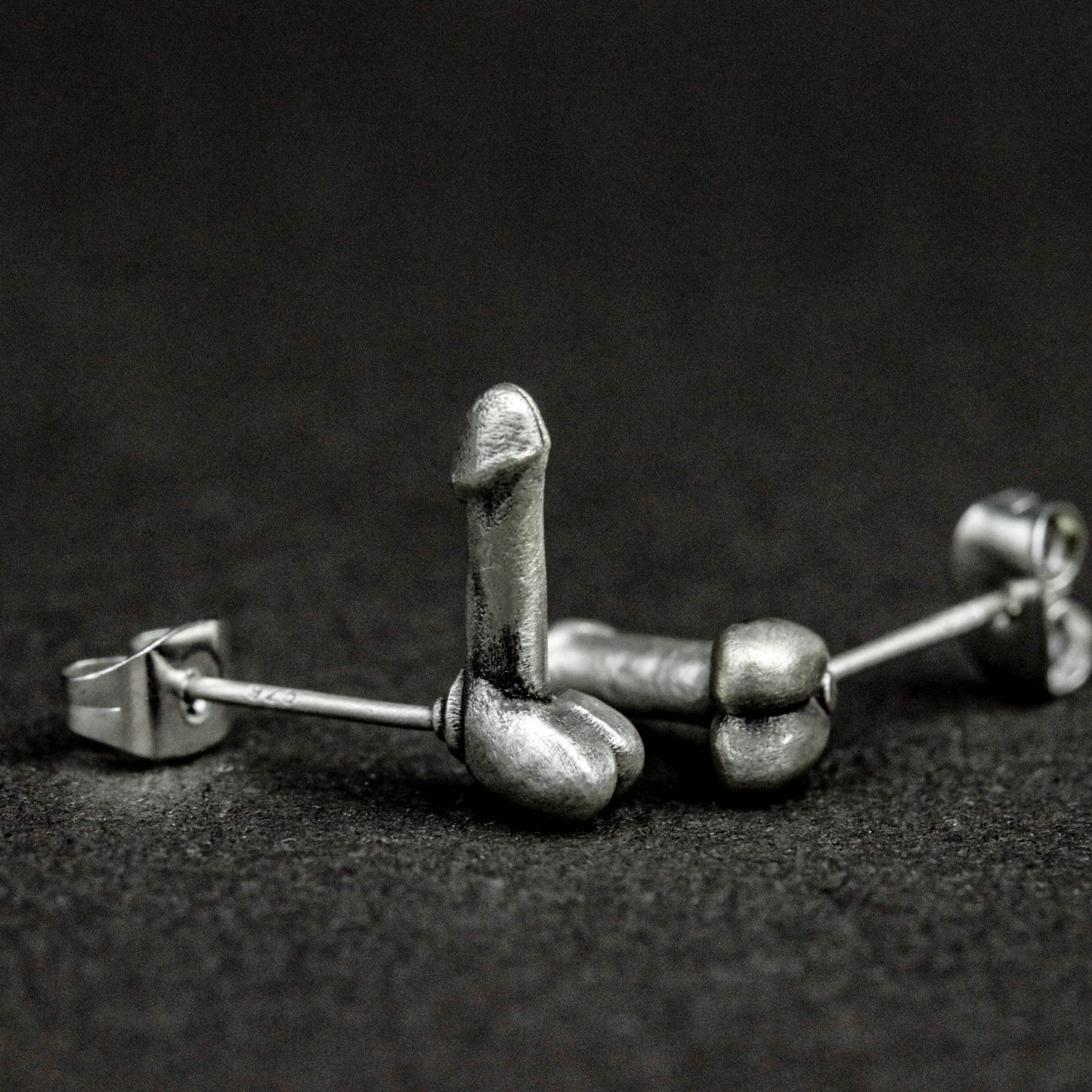 Genital Stud Earrings, Genital Jewelry, Genitals for Men, Gifts for Him