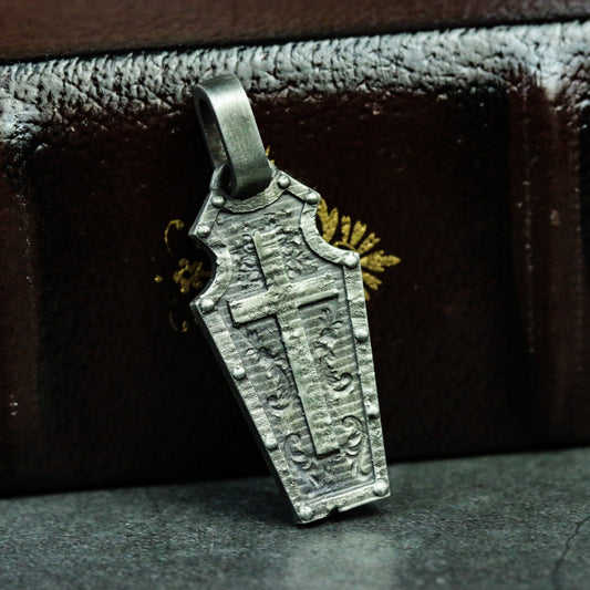 Paladin 925 silver pendant necklace, knight's soul silver jewelry gift handmade pendant, warrior pendant