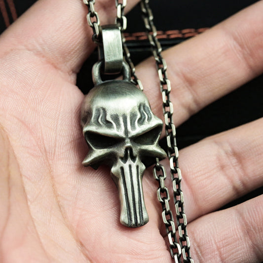 Comic Art Pendant Necklace - 925 Silver Superhero-Inspired Gift Jewelry