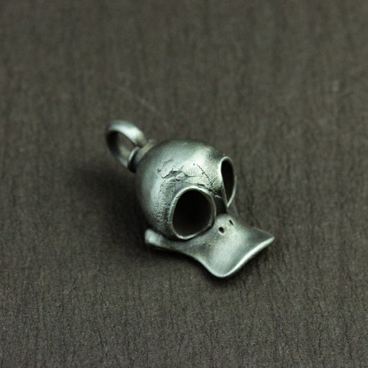 925 Silver Handmade Peaked Cap Skull Charm/Necklace/Pendant