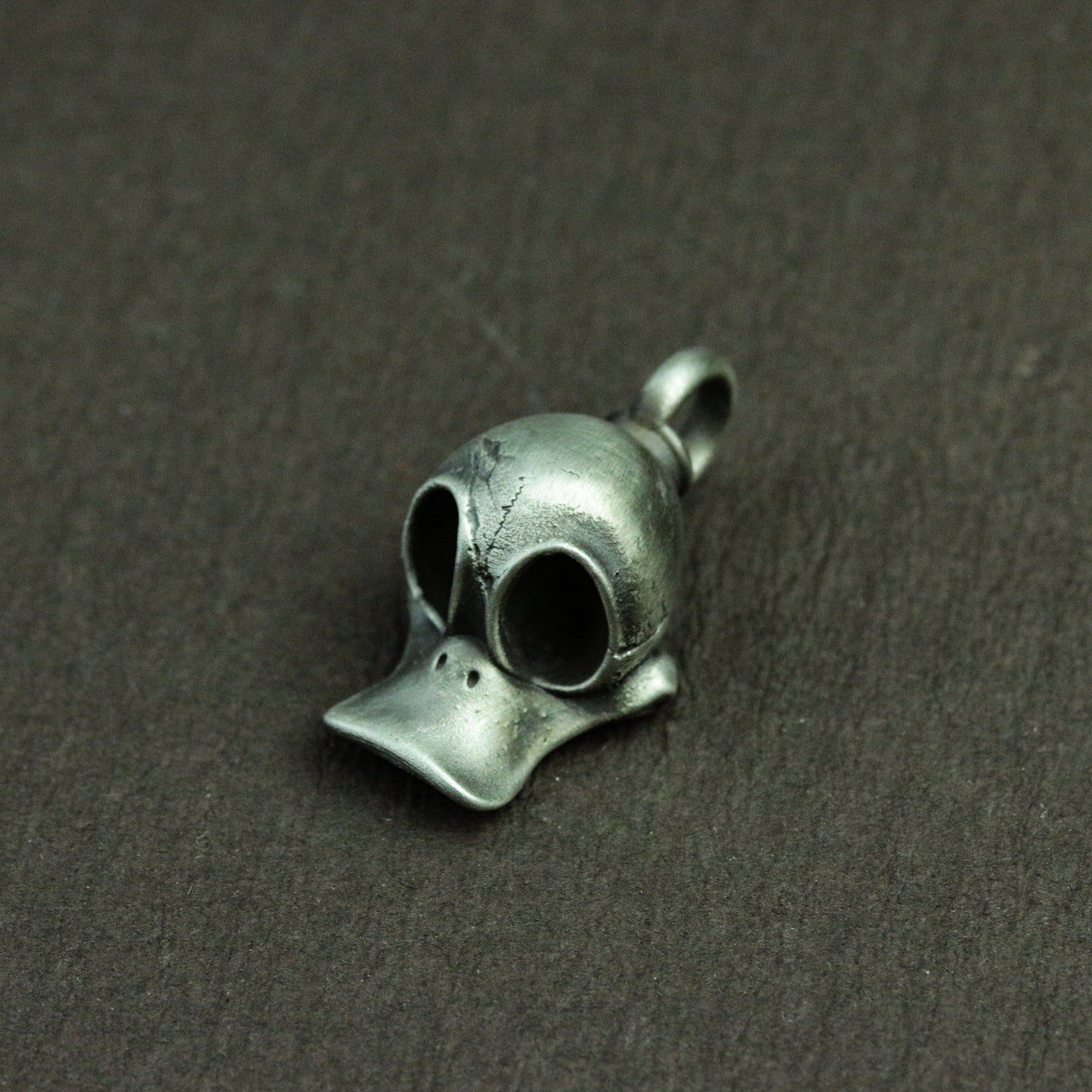 925 Silver Handmade Peaked Cap Skull Charm/Necklace/Pendant