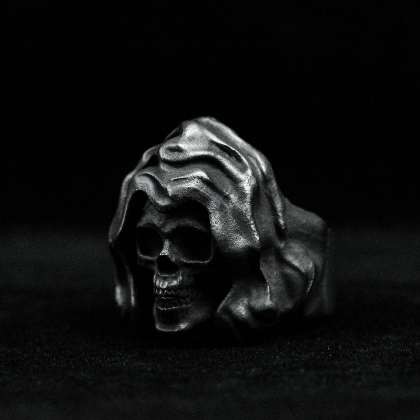Vintage ring 925 sterling silver ring brass heavy material death ring skull legend gothic domineering unique horror ring