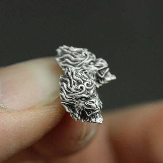 Sterling silver Monkey King earrings, Monkey King earrings, monkey earrings, Monkey King earrings gifts for him
