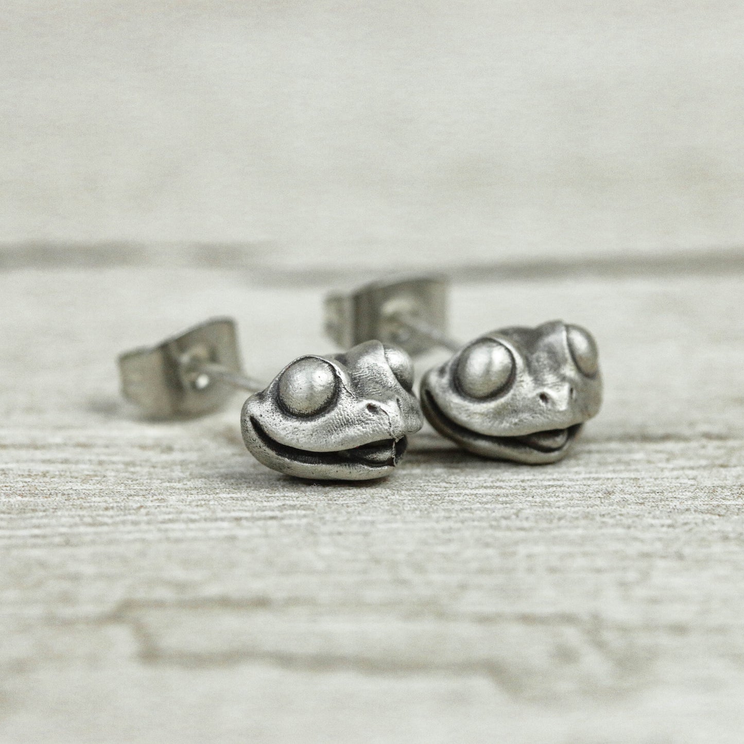 sterling silver frog earrings, frog jewelry, frog earrings, lucky jewelry, good luck jewelry, gift for her, gift for him