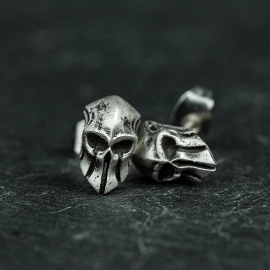 Spartan helmet earrings, Spartan jewelry, helmet earrings, helmet jewelry, warrior earrings, gifts for him-handmade