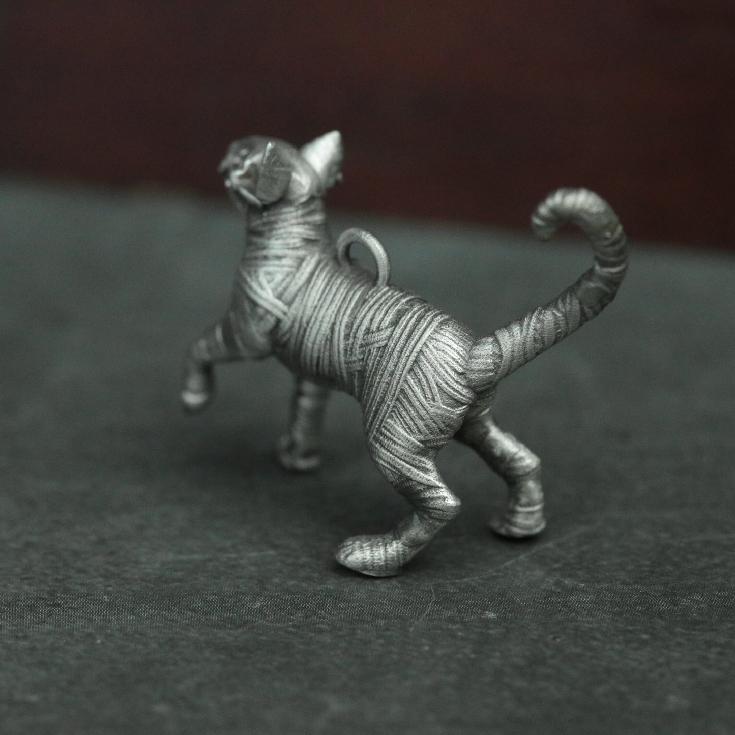 Mummie hanger kat, Dryad kat hanger, WALKING CAT 925 Sterling zilveren hanger Kitten huisdier hanger