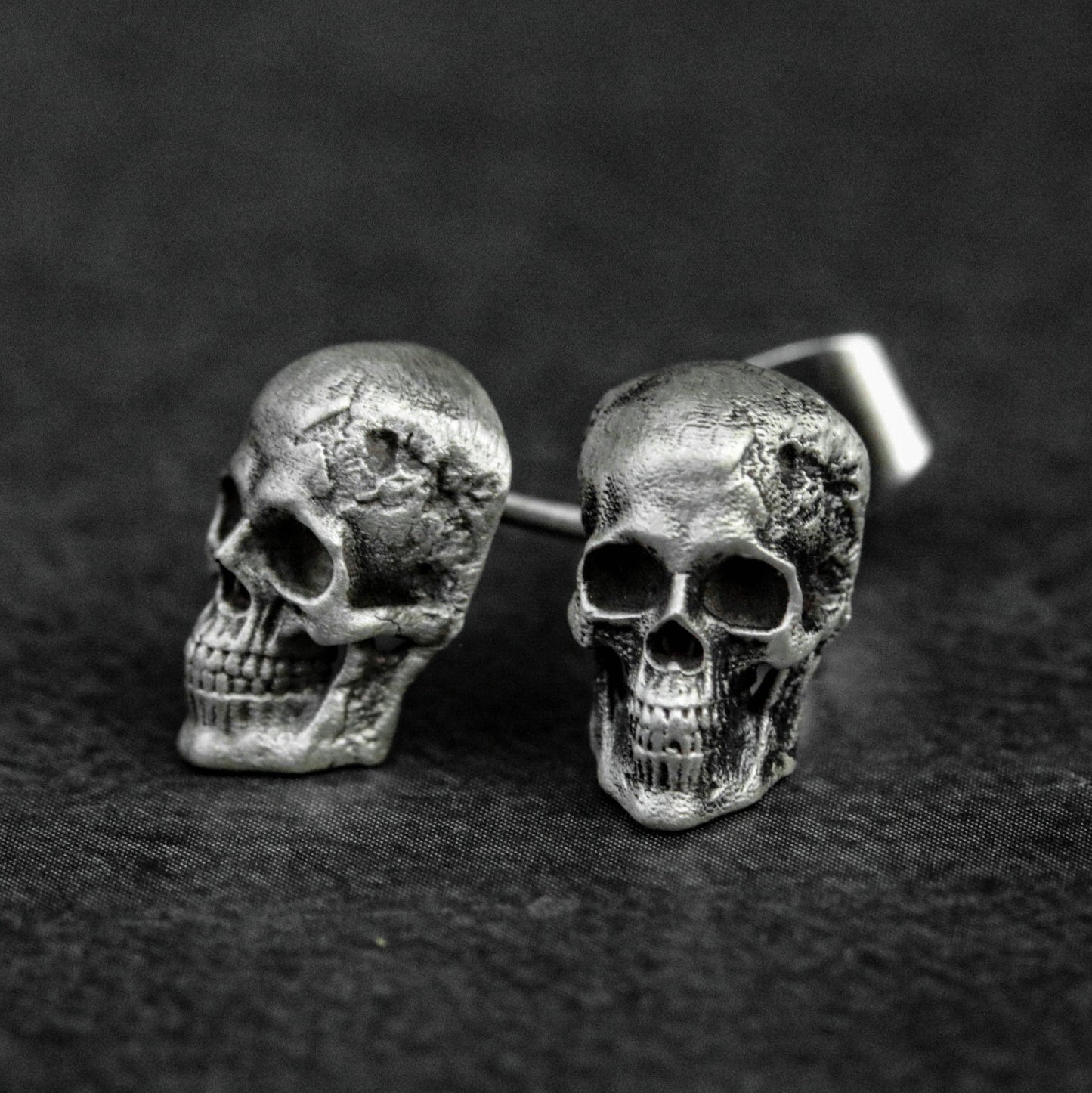 Skull Stud Earrings, Skull Jewelry, Personalized Gifts, Men's Gifts, Halloween Gifts