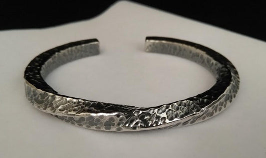 Mobius 925 silver bracelet, simple handmade silver bracelet, gift silver bracelet