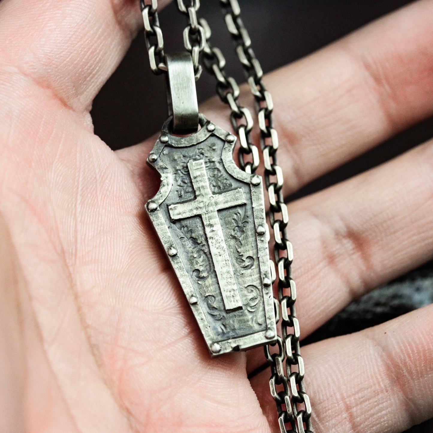 Paladin 925 silver pendant necklace, knight's soul silver jewelry gift handmade pendant, warrior pendant