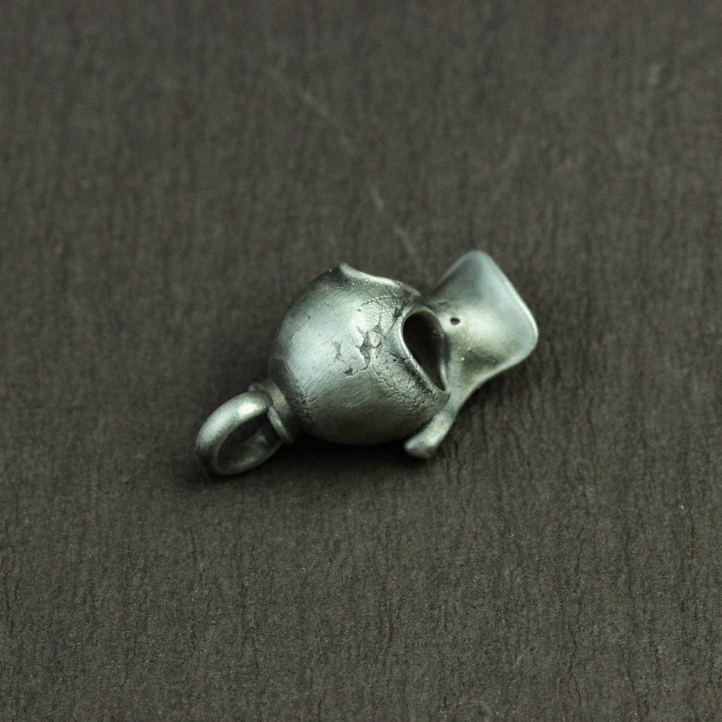 925 Silver Handmade Peaked Cap Skull Charm/Necklace/Pendant