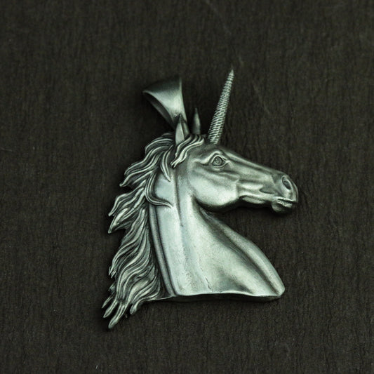 Unicorn 925 silver pendant necklace, mythical unicorn horse mount silver necklace, handmade silver jewelry personalized gift