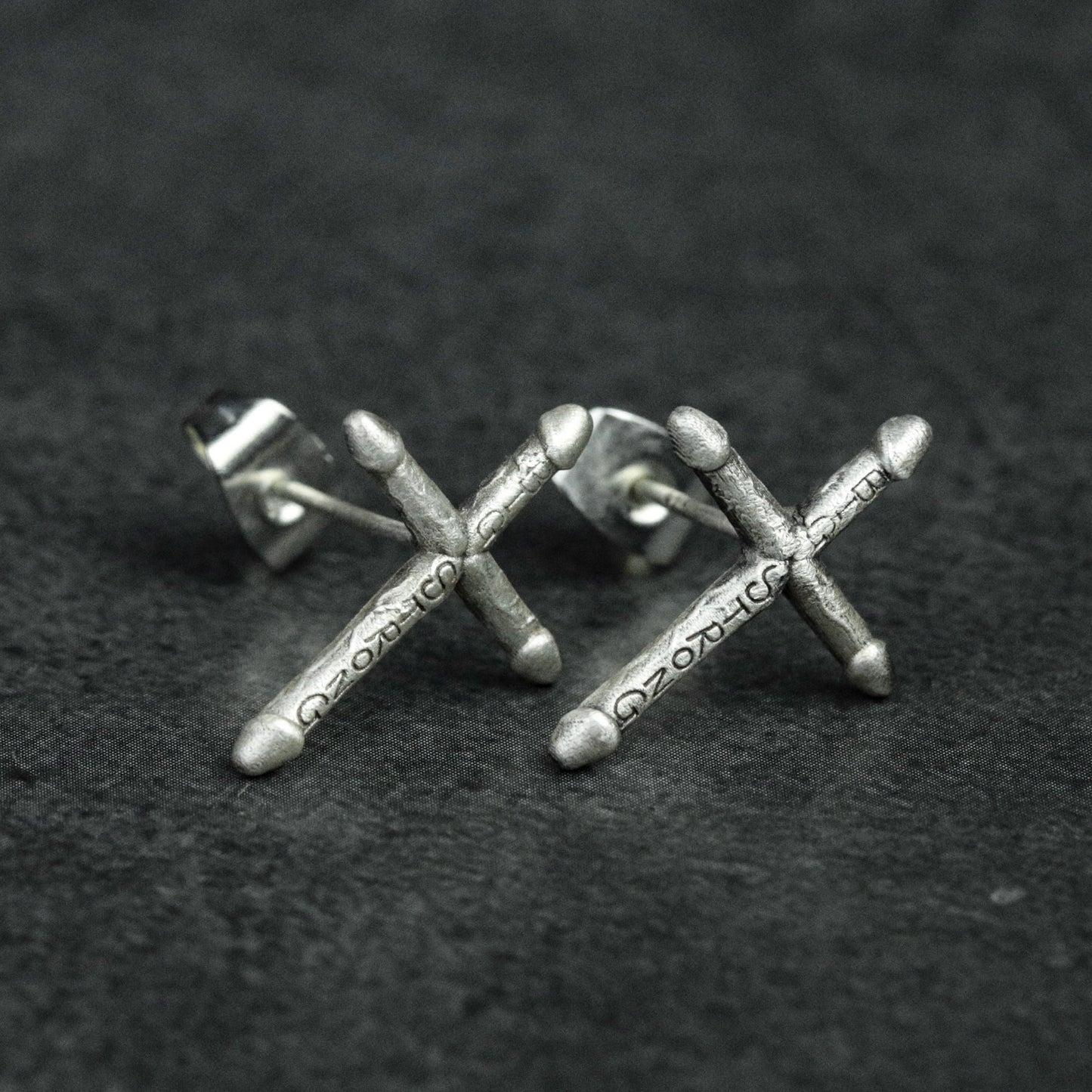Genital Stud Earrings, Genital Jewelry, Genitals for Men, Gifts for Men Gifts for Him