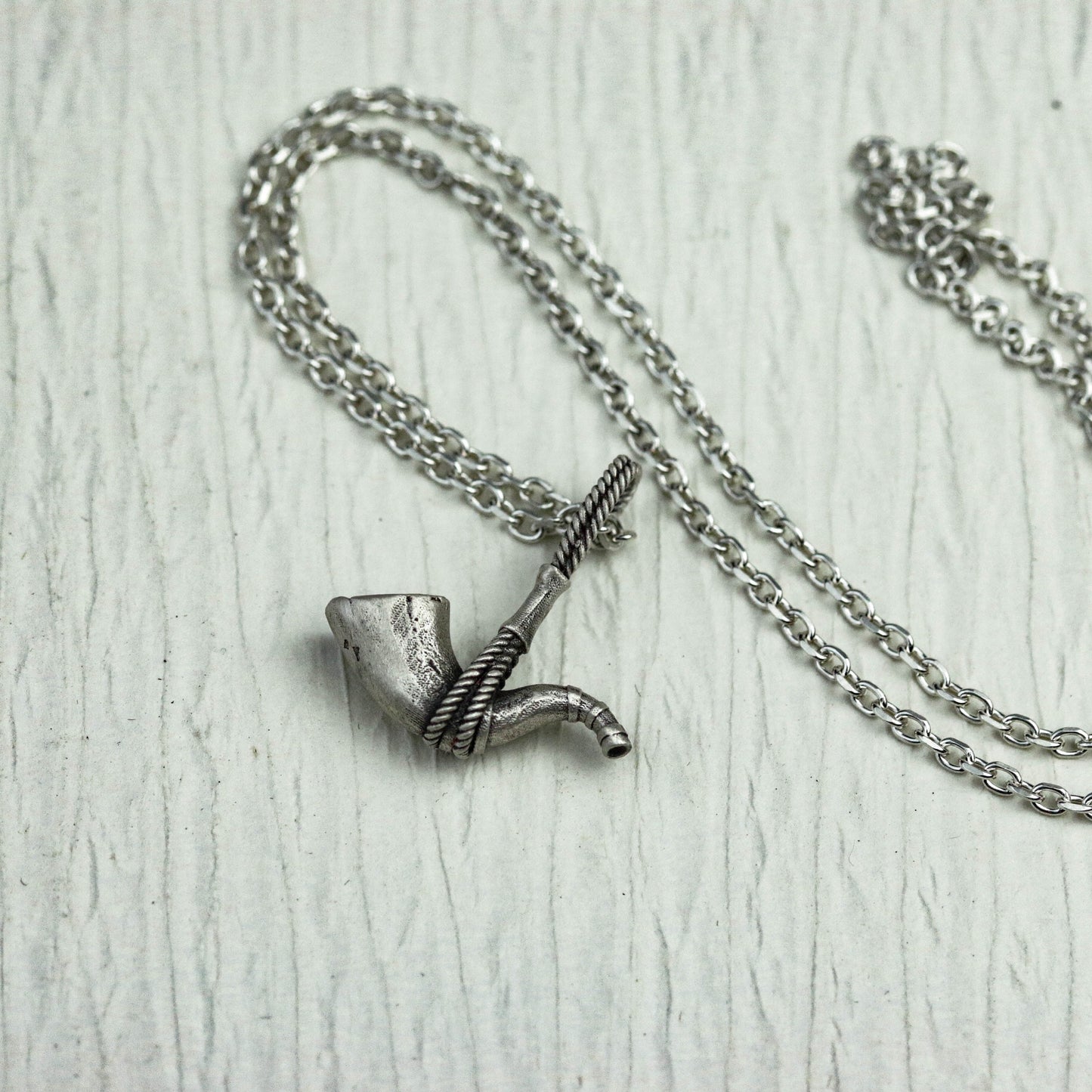 Encouragement Bugle 925 Silver Lucky Horn Pendant, Warrior-Inspired Necklace, Silver Pendant – Ideal Gift for Her