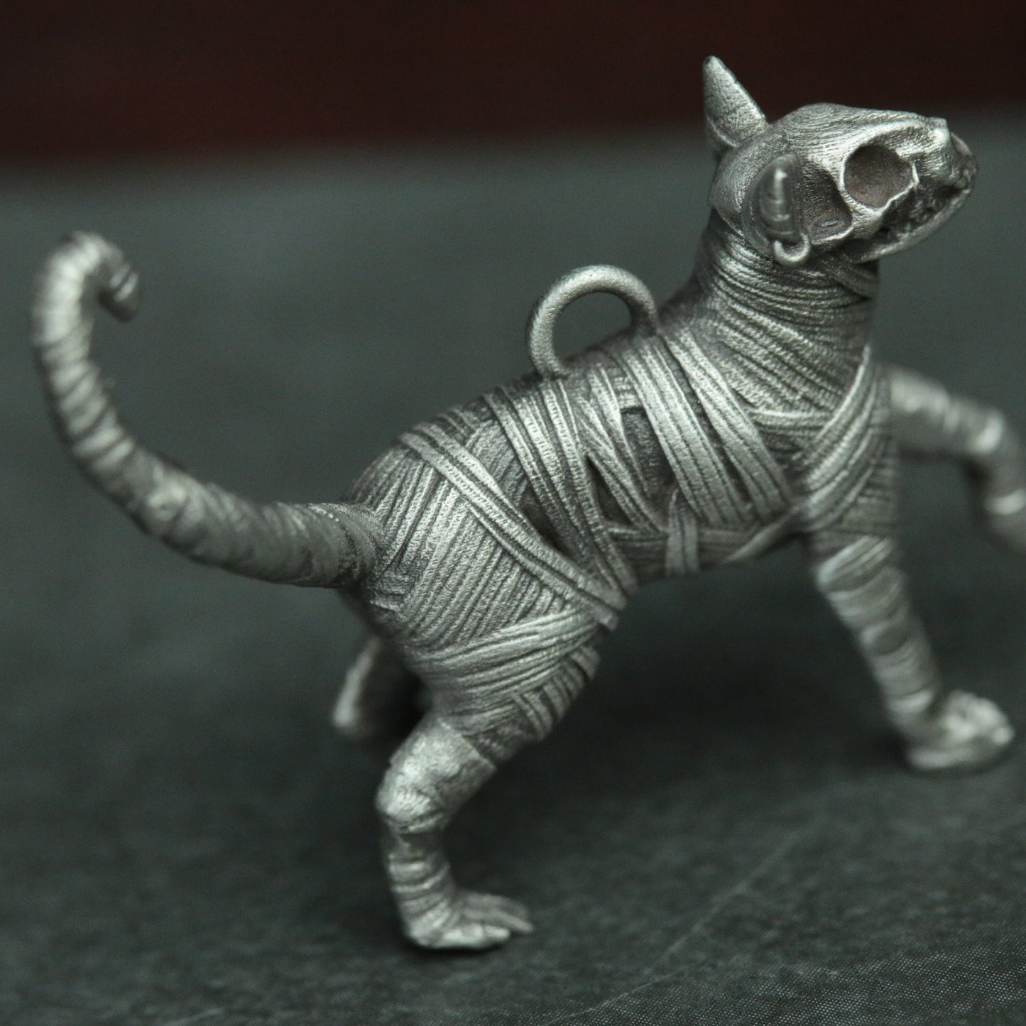Mummie hanger kat, Dryad kat hanger, WALKING CAT 925 Sterling zilveren hanger Kitten huisdier hanger