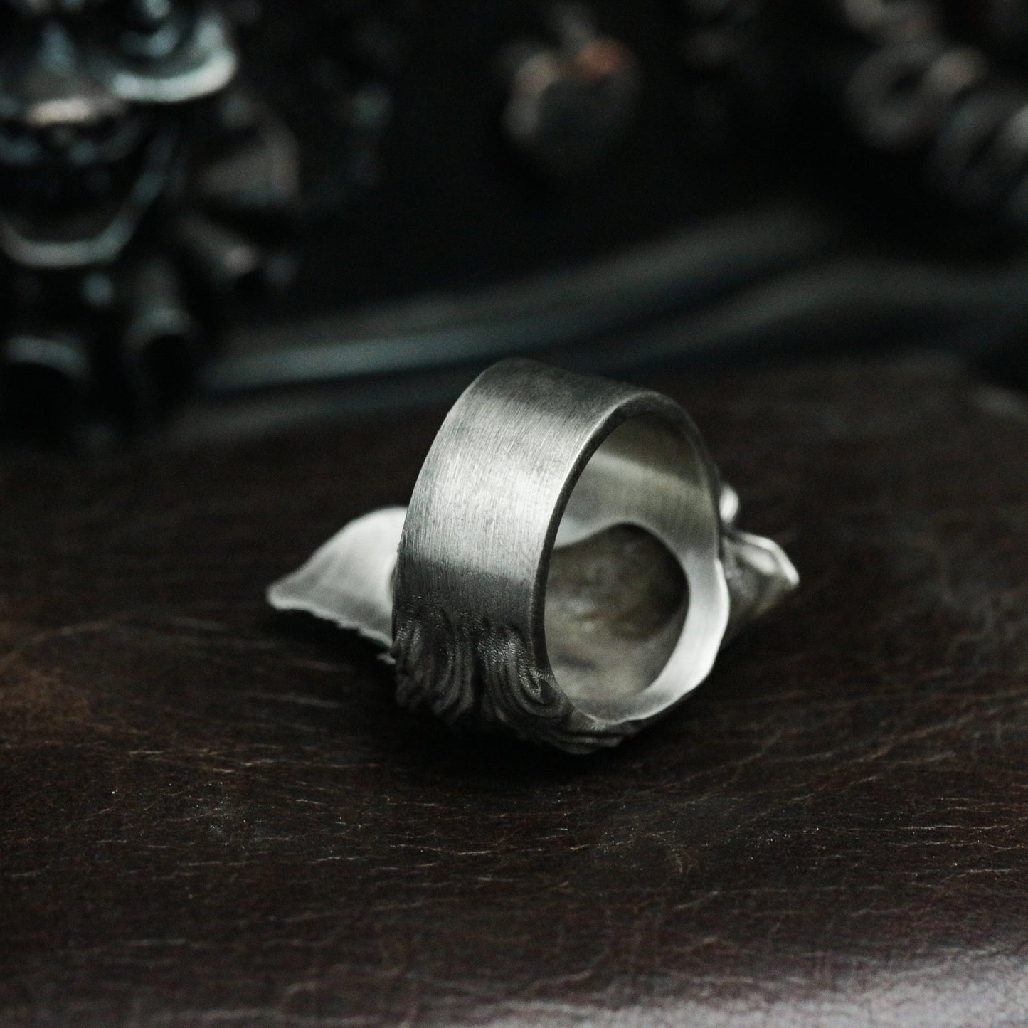 Wild Boar 925 Silver Ring, Wild Animal Design Silver Skull Jewelry Rings Men's Accessories - SATANHORN