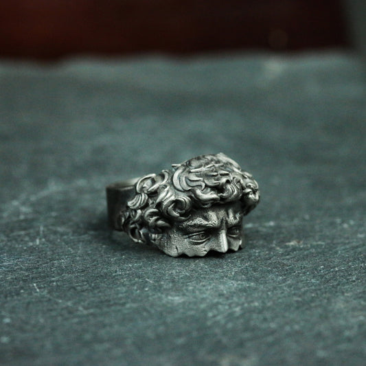 Broken Venus De Milo 925 Silver Ring, Michelangelo's David, Art Design Men's Ring Jewelry Silver Gift - SATANHORN