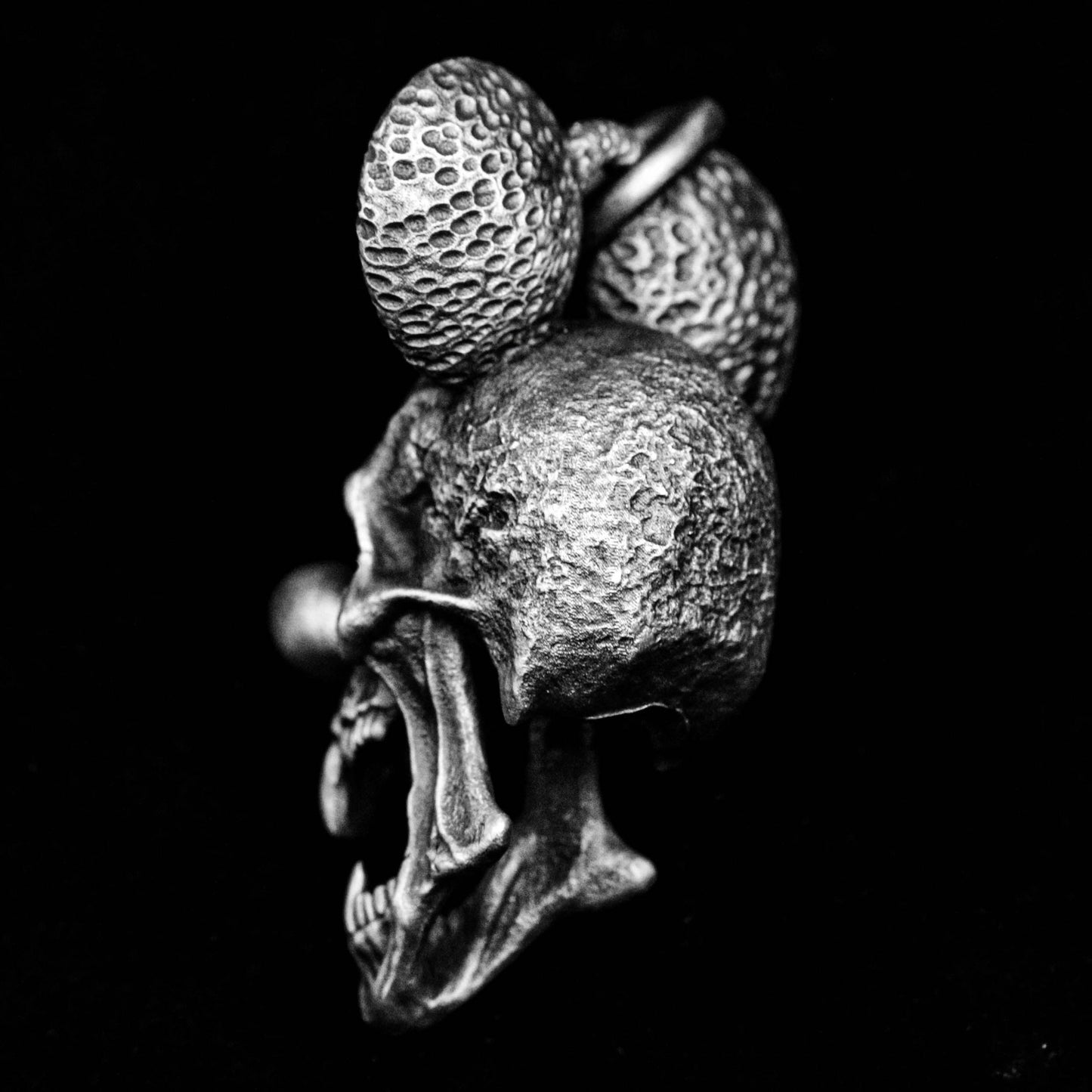 Vintage Cartoon Rat Skull Pendant Big Ear Skull Fantasy Jewelry