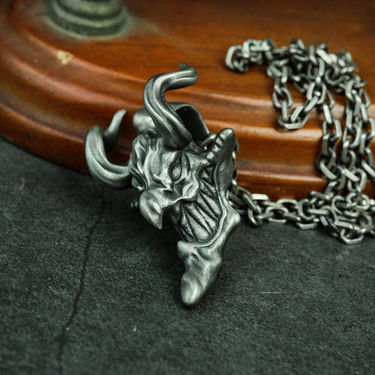 Chaos Harbinger Pendant - Artisan Sterling Silver Apocalyptic Jewelry Gift