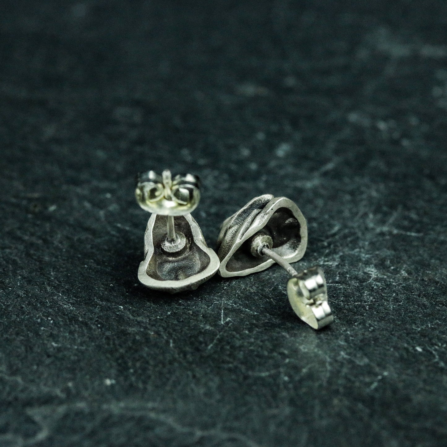 Death 925 Silver Earrings, Gothic Death Jewelry Earrings, Silver Skull Earrings Jewelry - Handmade