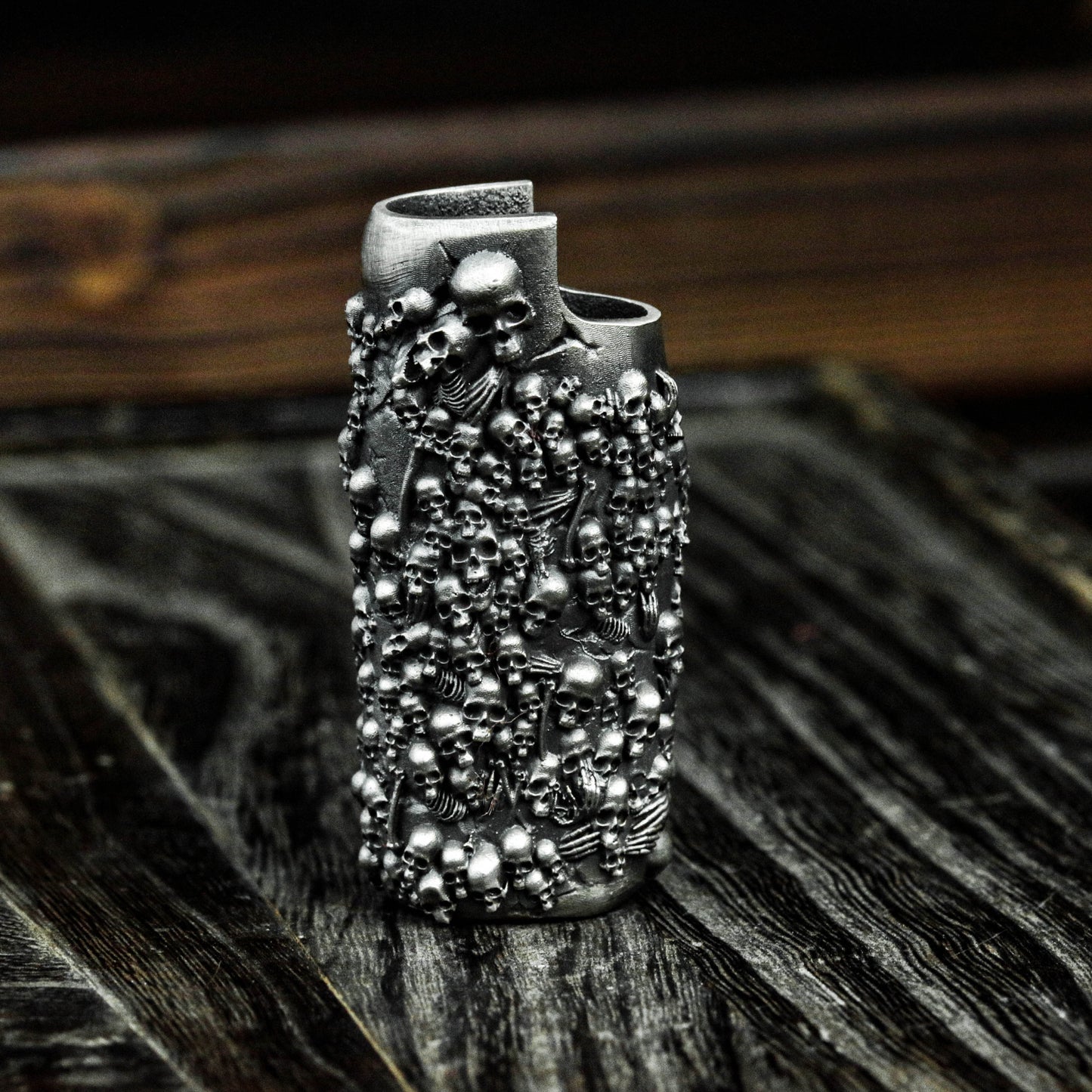 Sterling Silver Skull Lighter Case | Skull Lighter Case | Lighter Case | Men's Gift