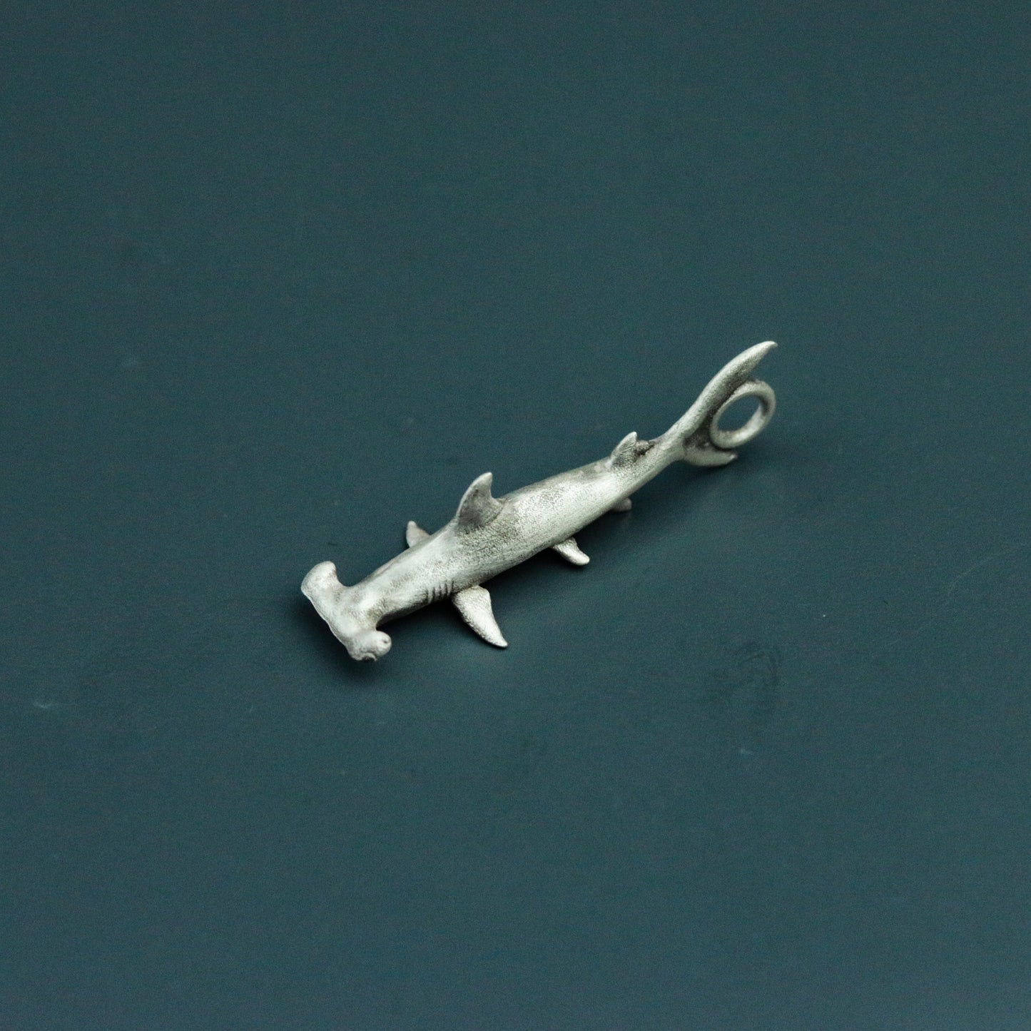 Hammerhead Shark 925 Silver Pendant Necklace, Shark Silver Pendant, Ocean Man Eater Shark Silver Necklace - Handmade