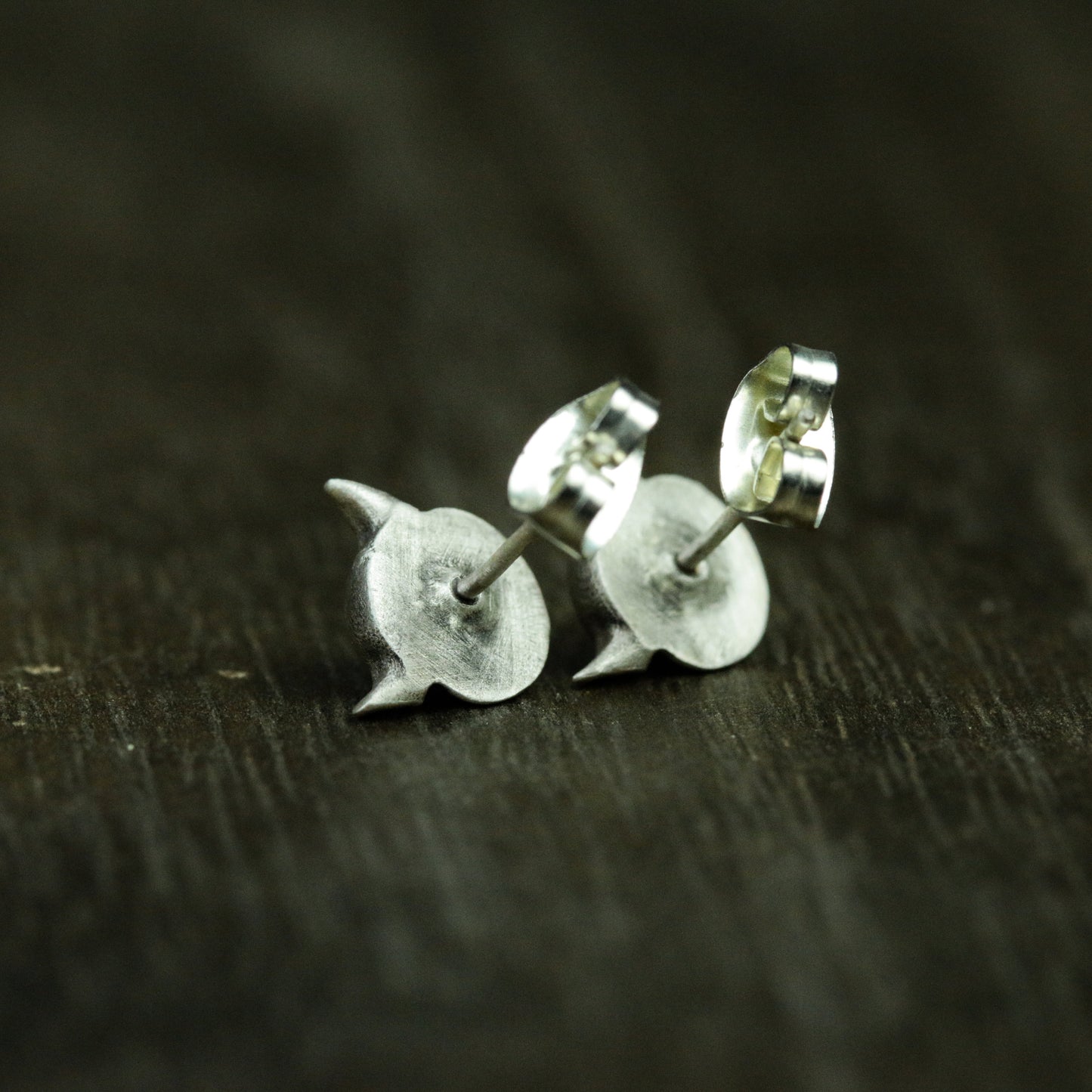 Owl 925 Silver Stud Earrings, Gothic Owl Silver Earrings, Eagle Skull Silver Jewelry Gift Stud Earrings - Gift for Him