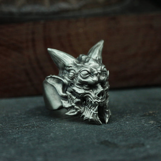 Fallen Angel Lucifer 925 Silver Ring