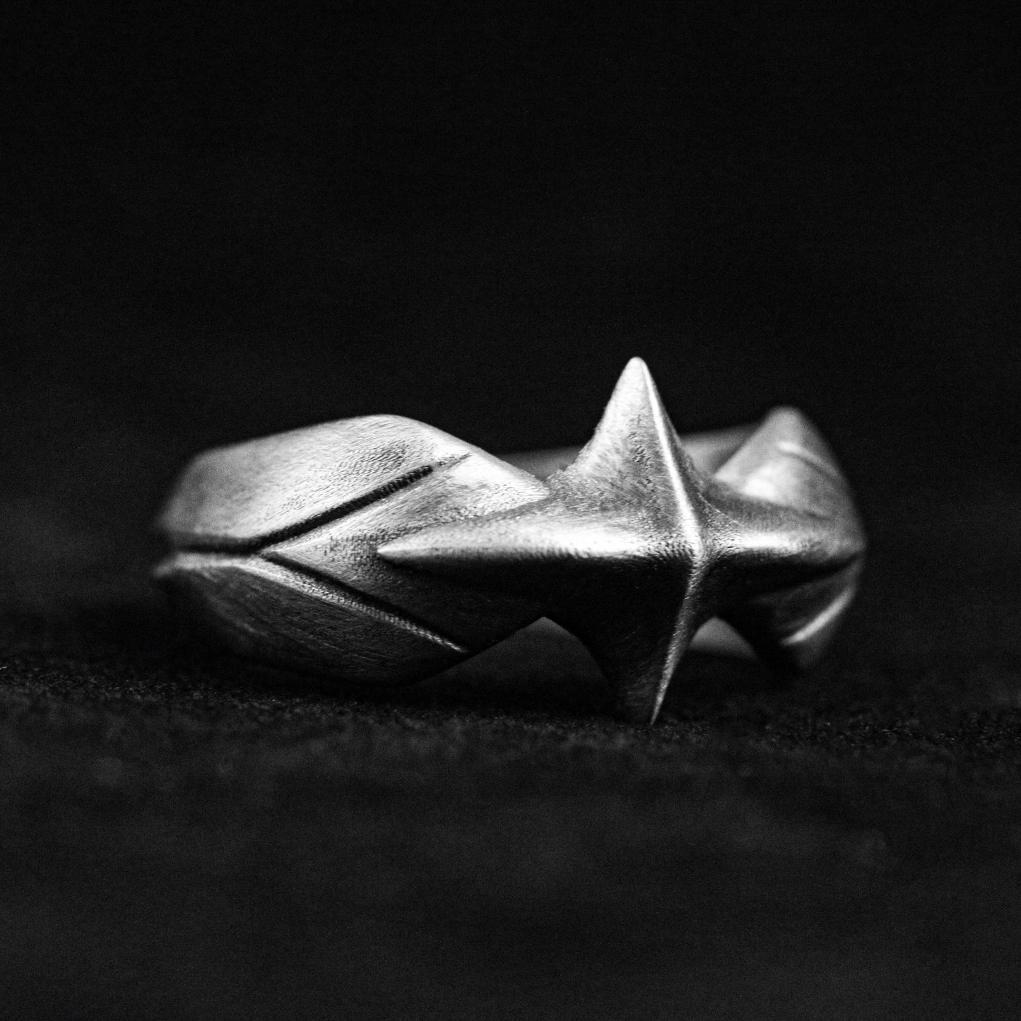 Meteor Silver Ring-Simple Silver Jewelry-Design Trend Silver Jewelry-Star Ring 925 Sterling Silver Cross Ring-Couple Ring-Gift for Partner