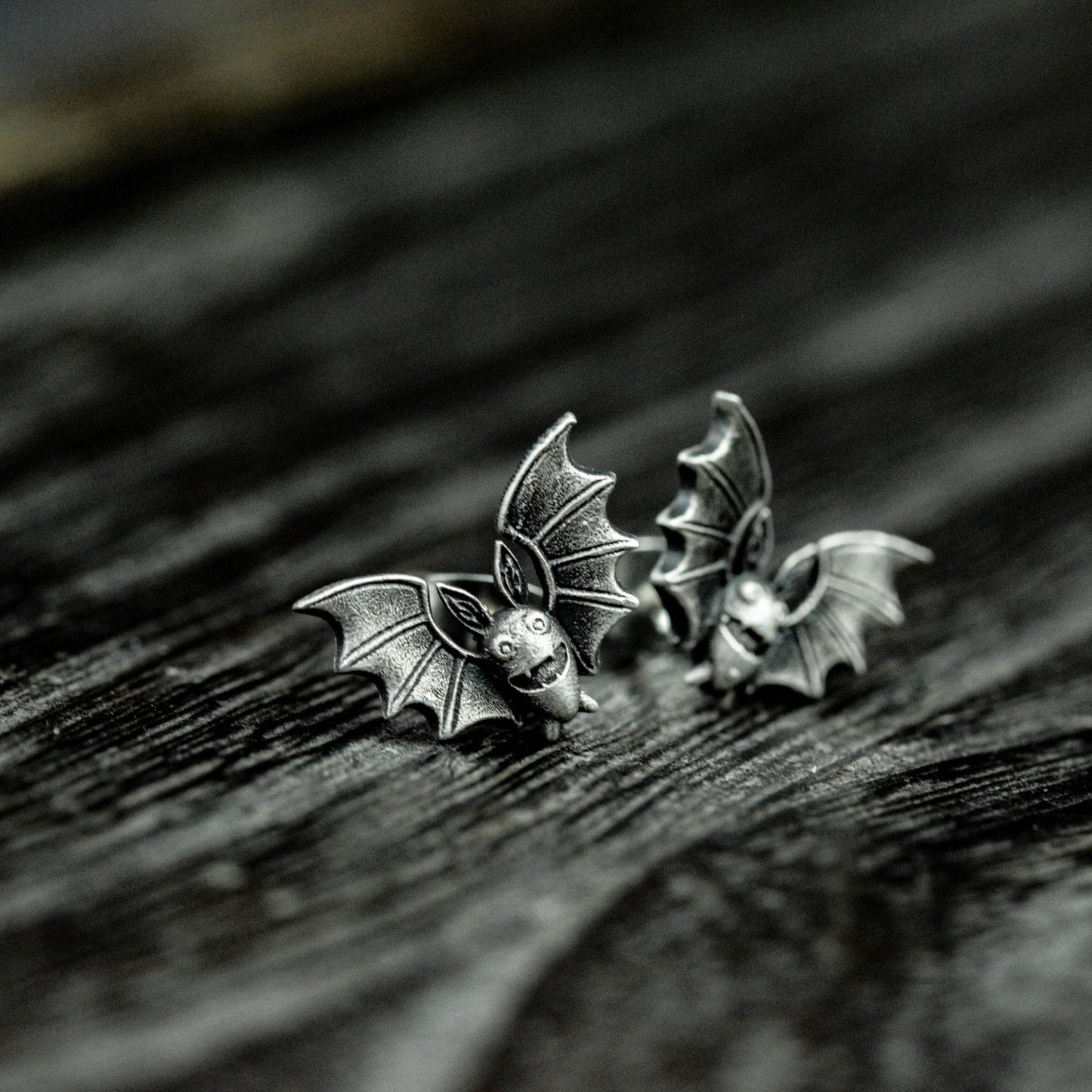 Midnight Bat Earrings, Halloween Earrings, Bat Earrings, Gothic Jewelry - Halloween Gifts