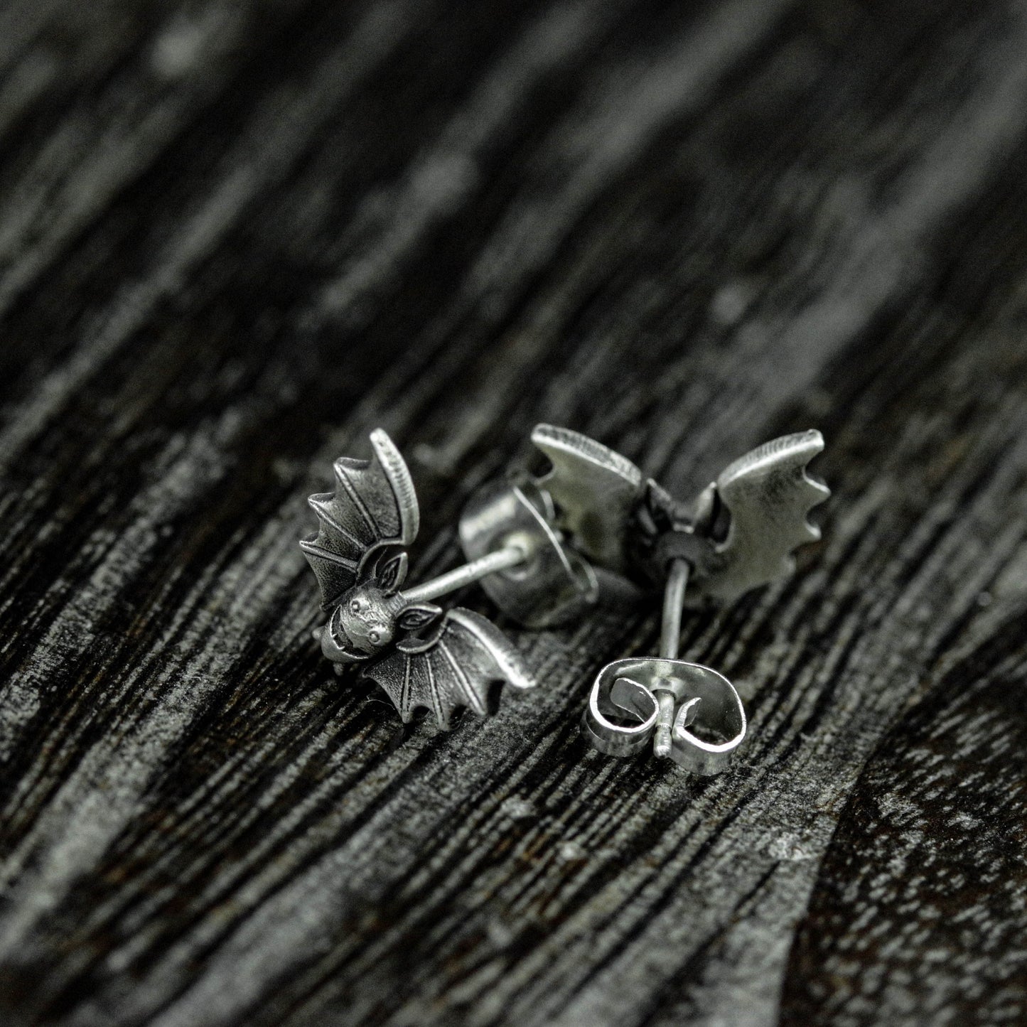 Midnight Bat Earrings, Halloween Earrings, Bat Earrings, Gothic Jewelry - Halloween Gifts