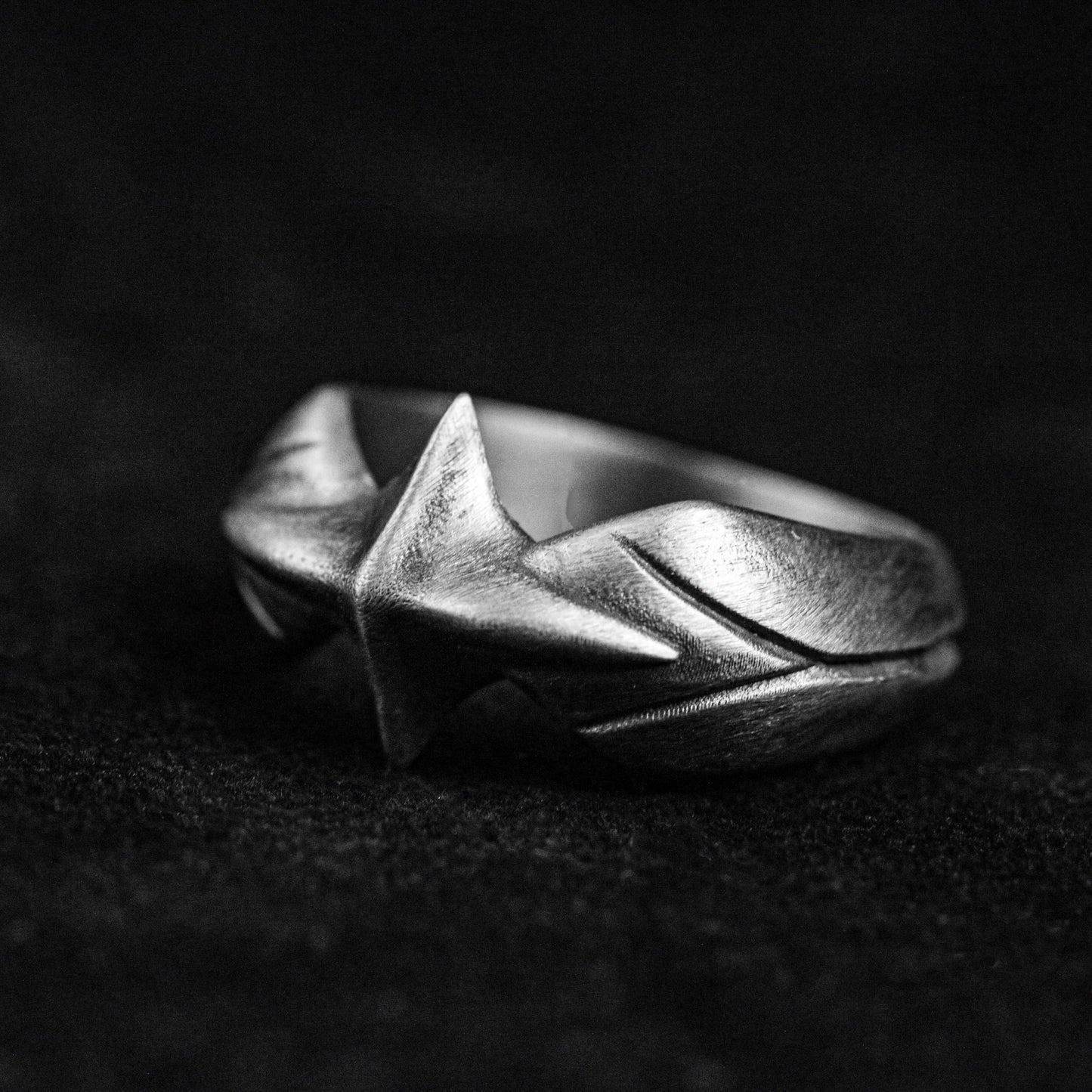 Meteor Silver Ring-Simple Silver Jewelry-Design Trend Silver Jewelry-Star Ring 925 Sterling Silver Cross Ring-Couple Ring-Gift for Partner
