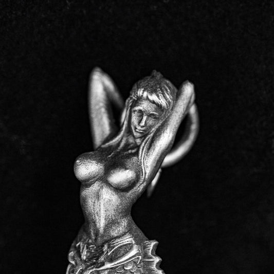 Mermaid Pendant, Mermaid Legend Jewelry, Nude Necklace, Silver Mermaid Necklace, Charm Silver Necklace, Women's Necklace