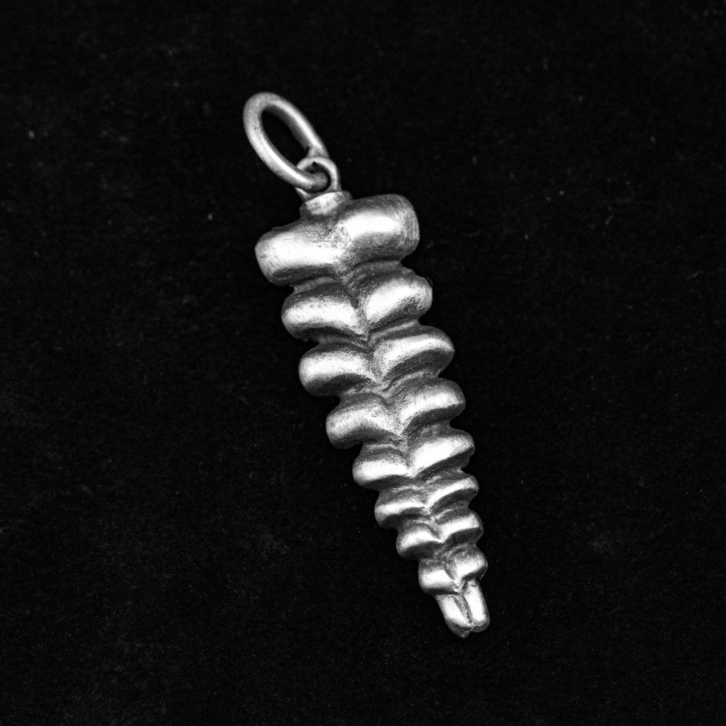 rattlesnake sterling silver pendant, silver necklace, silver bone, spine necklace, bone silver, handmade accessories spine silver jewelry