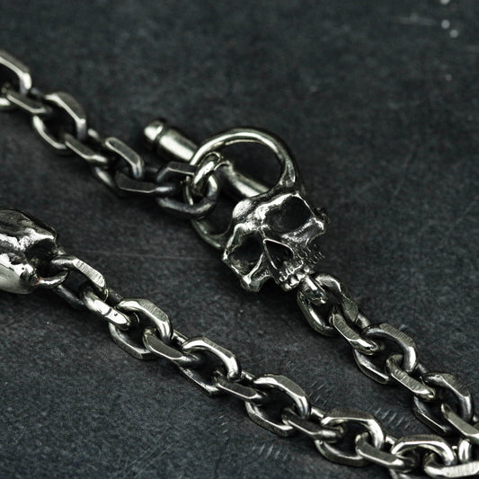 Friendship Bracelet, Hand Bone Handshake Bracelet, Vampire Bracelet 925 Silver Brass Devil's trading bracelet