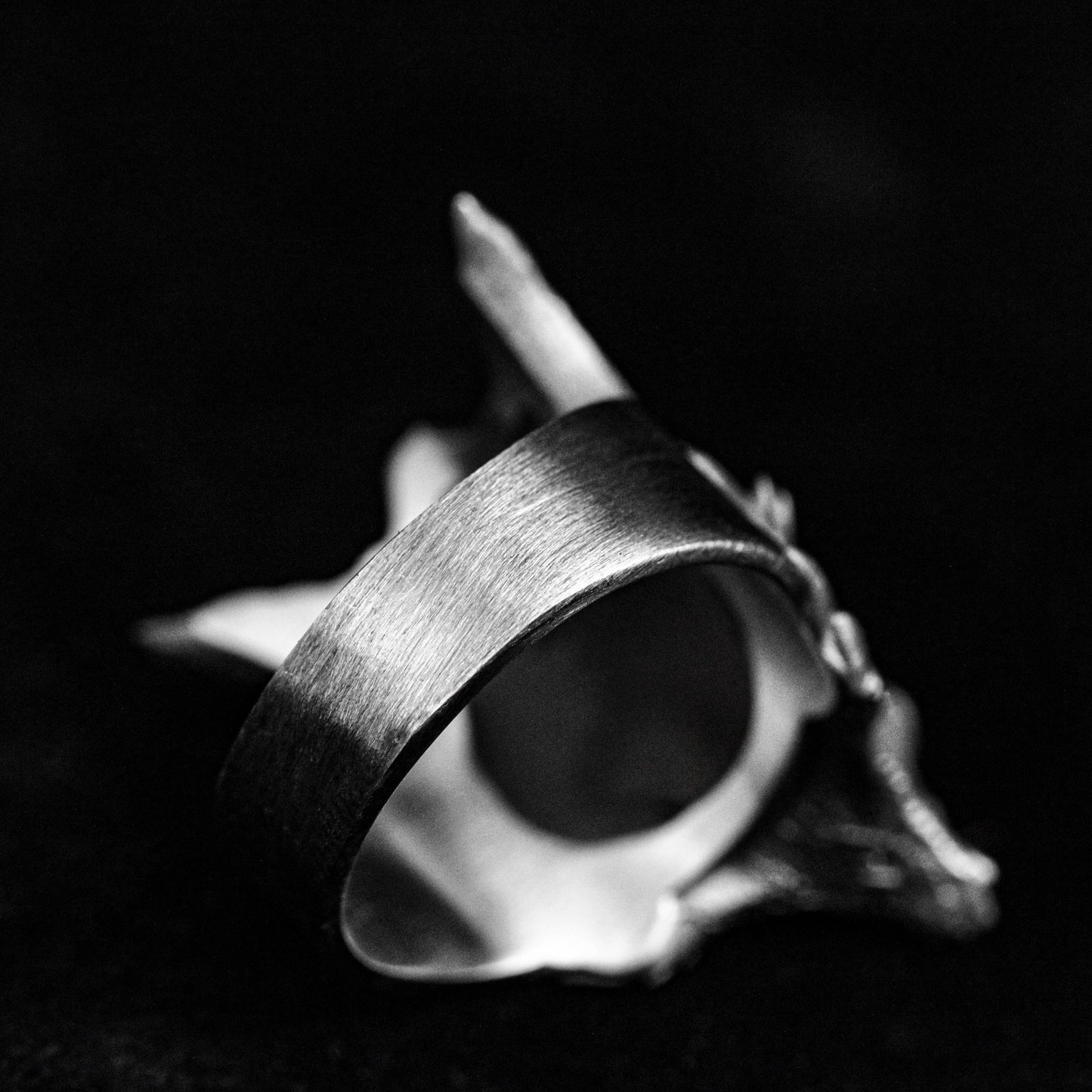 Insidious wolf ring, mask silver ring, wolf silver jewelry, 925 sterling silver wolf ring, ghost face ring, men's ring